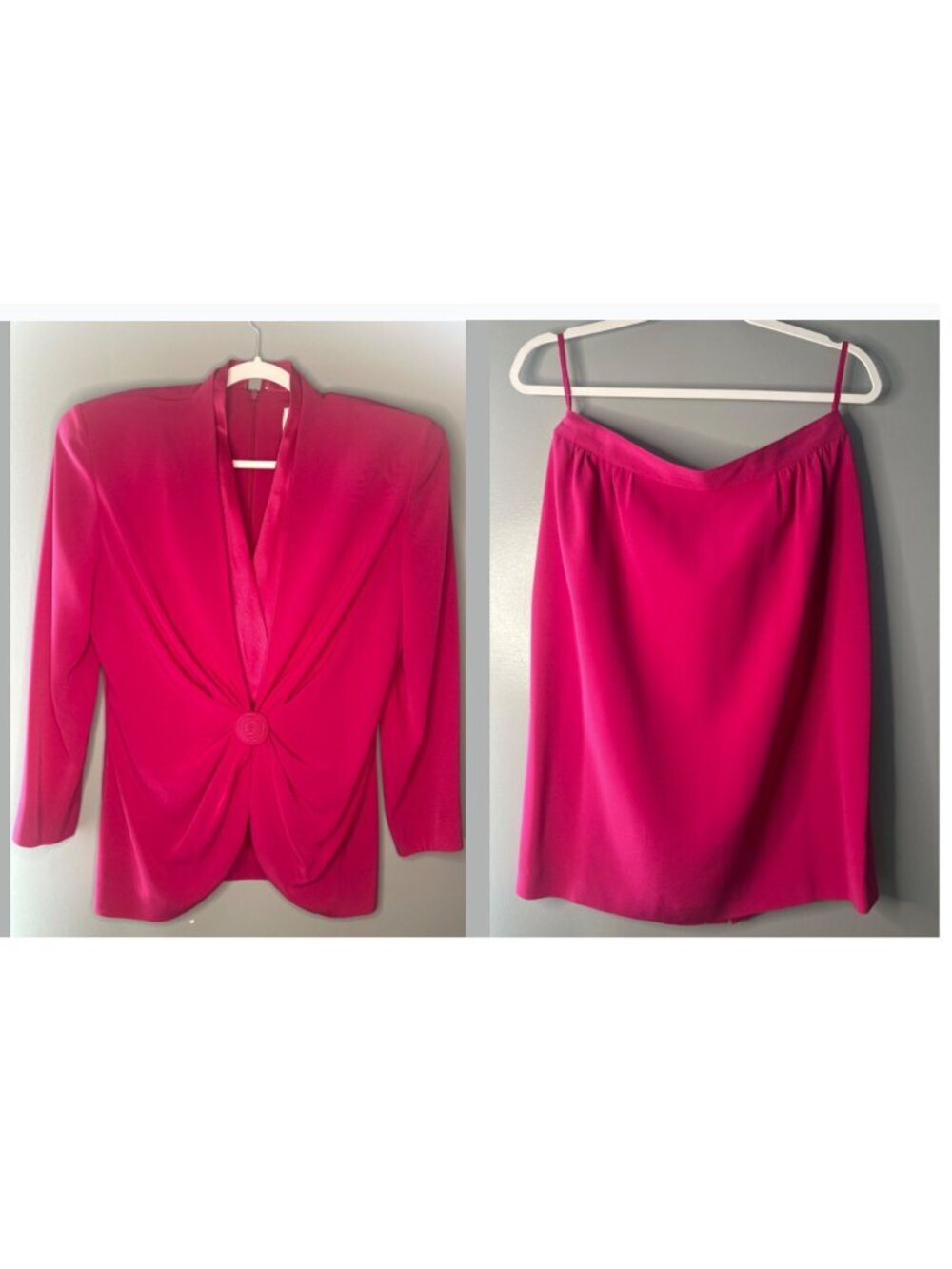 Nikki Daymor Couture Size 14 Pink Blazer & Skirt Suit Two-Piece Set wedding mom